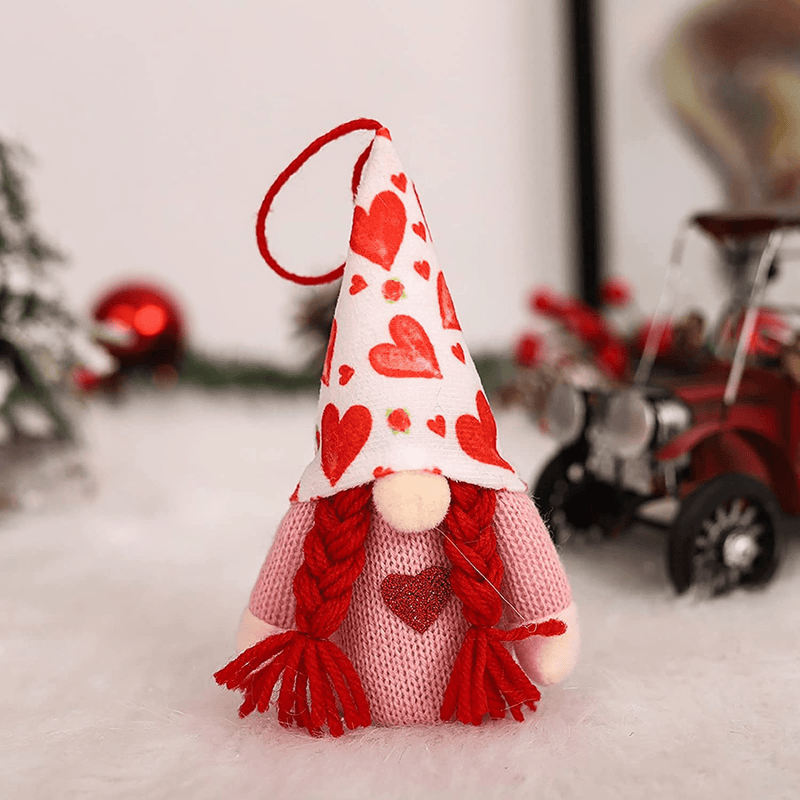 Valentines Plush Gnome Gifts Valentine'S Day Gnomes LED Light Doll 1Pc, Handmade Gnome Ornaments, Home Decorations Faceless Doll, for Holiday Home Room Table Desktop Office Decor (C-1) Home & Garden > Decor > Seasonal & Holiday Decorations vhshppy   