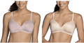 Vanity Fair Women's Full Coverage Beauty Back Smoothing Bra Apparel & Accessories > Clothing > Underwear & Socks > Bras Vanity Fair Wirefree With Side Smoothing - 2 Pack - Quartz/Beige Wirefree 36DD
