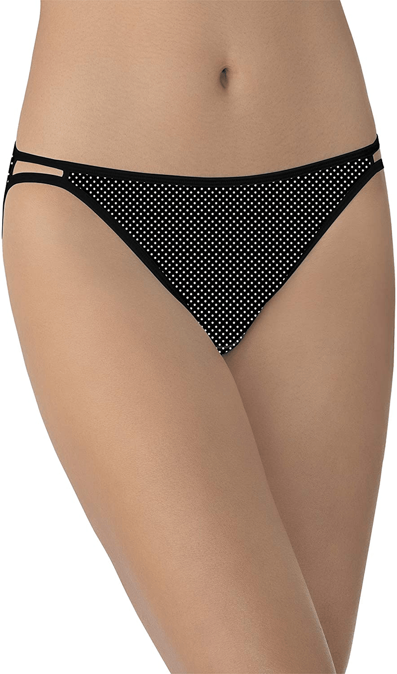 Vanity Fair Women's Illumination String Bikini Panties (Regular & Plus Size)  Vanity Fair Premiere Dot Print Regular 6