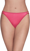 Vanity Fair Women's Illumination String Bikini Panties (Regular & Plus Size)  Vanity Fair Jane Grey Pink Regular 8