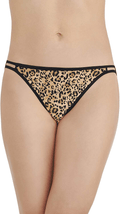 Vanity Fair Women's Illumination String Bikini Panties (Regular & Plus Size)  Vanity Fair Toffee Leopard Print 5 Regular