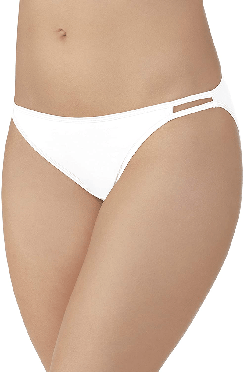 Vanity Fair Women's Illumination String Bikini Panties (Regular & Plus Size)  Vanity Fair Plus Size - Star White 9 Plus Size