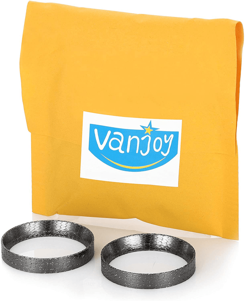 vanjoy Exhaust Gasket for Harley, Made of Graphite and Steel Mesh For 1984-2021 Most Harley Davidson Bikes, Touring, Sportster, Dyna, Softtail, Evo, etc. 1 Pair 2pcs  vanjoy   