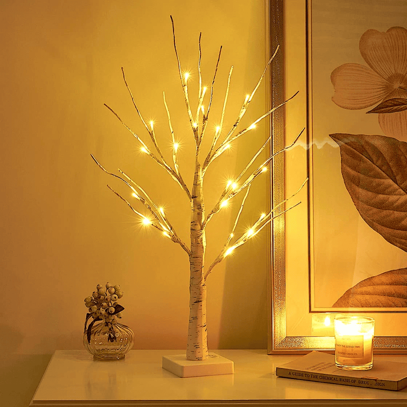 Vanthylit LED Easter Birch Tree Lights with Eggs Battery Powered Centerpiece Decoration Tabletop Tree Light for Home Wedding Holiday Home & Garden > Decor > Seasonal & Holiday Decorations Vanthylit   