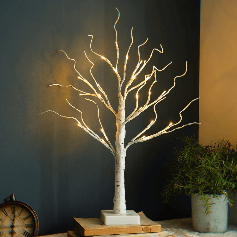 Vanthylit LED Easter Birch Tree Lights with Eggs Battery Powered Centerpiece Decoration Tabletop Tree Light for Home Wedding Holiday Home & Garden > Decor > Seasonal & Holiday Decorations Vanthylit Brich Tree  