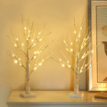 Vanthylit LED Easter Birch Tree Lights with Eggs Battery Powered Centerpiece Decoration Tabletop Tree Light for Home Wedding Holiday Home & Garden > Decor > Seasonal & Holiday Decorations Vanthylit 2 Birch Tree  