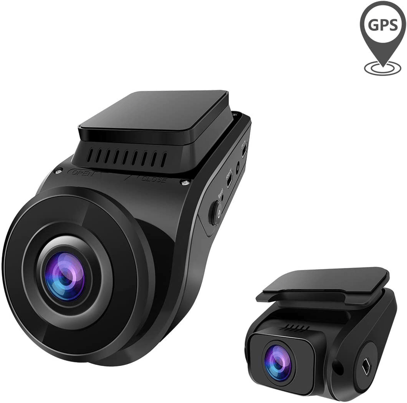 Vantrue S1 4k Dash Cam, Dual 1080P Front and Rear Car Camera with Built in GPS Speed, 24/7 Parking Mode, Sony Night Vision, Single Front 60fps, Capacitor, Motion Sensor, Support 256GB Max for Trucks