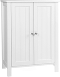 VASAGLE Bathroom Floor Storage Cabinet with Double Door Adjustable Shelf, 23.6 x 11.8 x 31.5 Inches White UBCB60W Home & Garden > Household Supplies > Storage & Organization VASAGLE White  