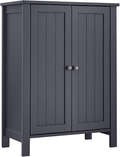 VASAGLE Bathroom Floor Storage Cabinet with Double Door Adjustable Shelf, 23.6 x 11.8 x 31.5 Inches White UBCB60W Home & Garden > Household Supplies > Storage & Organization VASAGLE Grey  
