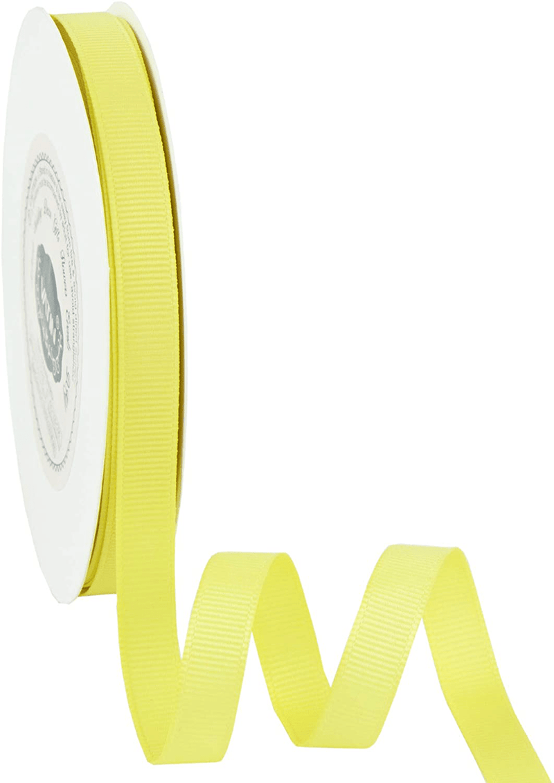 VATIN Solid 3/8" Grosgrain Ribbon, 50-Yard, Navy Blue Arts & Entertainment > Hobbies & Creative Arts > Arts & Crafts > Art & Crafting Materials > Embellishments & Trims > Ribbons & Trim VATIN Lemon Yellow 3/8" x 50 Yards 