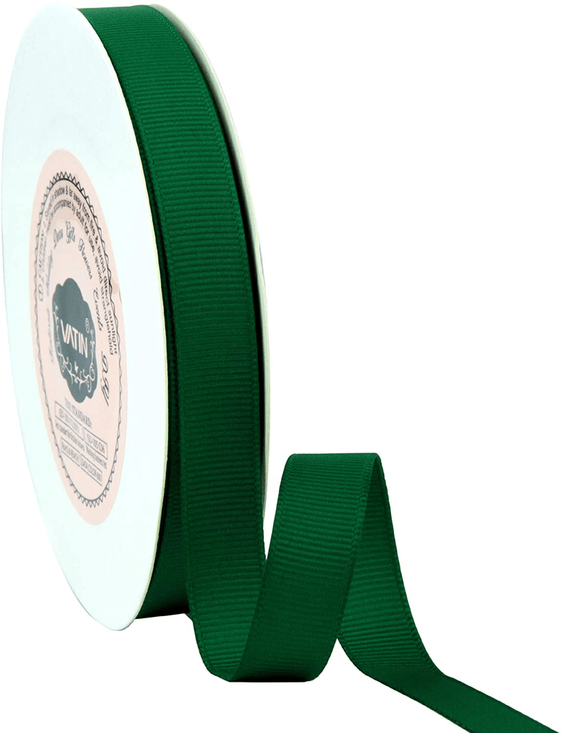 VATIN Solid 3/8" Grosgrain Ribbon, 50-Yard, Navy Blue Arts & Entertainment > Hobbies & Creative Arts > Arts & Crafts > Art & Crafting Materials > Embellishments & Trims > Ribbons & Trim VATIN Forest Green 1/2" X 50 Yards 