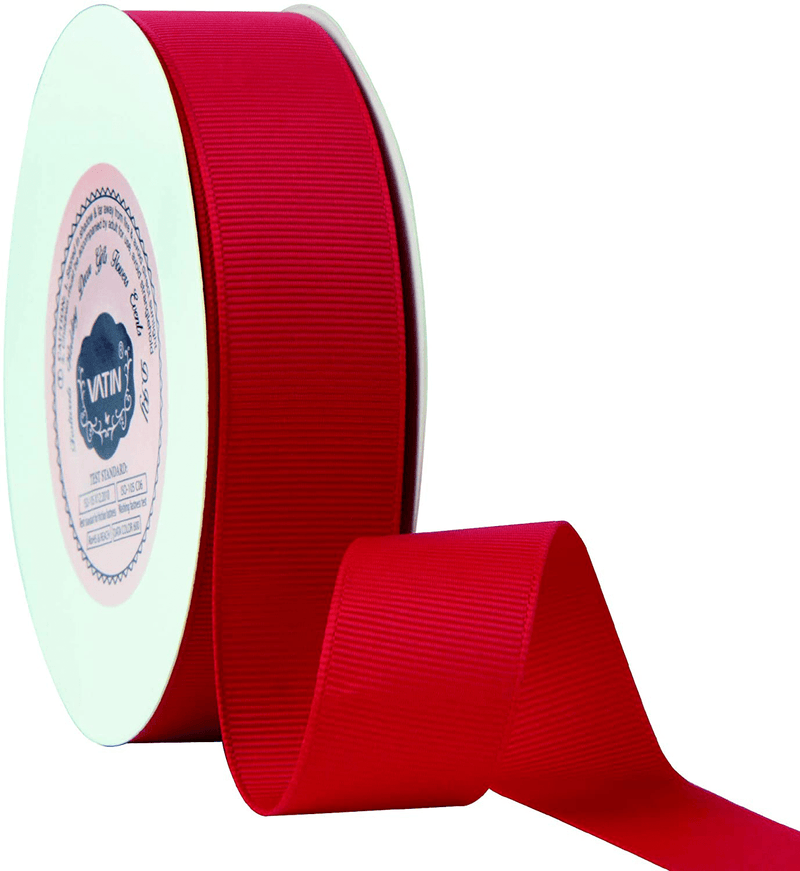 VATIN Solid 3/8" Grosgrain Ribbon, 50-Yard, Navy Blue Arts & Entertainment > Hobbies & Creative Arts > Arts & Crafts > Art & Crafting Materials > Embellishments & Trims > Ribbons & Trim VATIN Hot Red 1" X 50 Yards 
