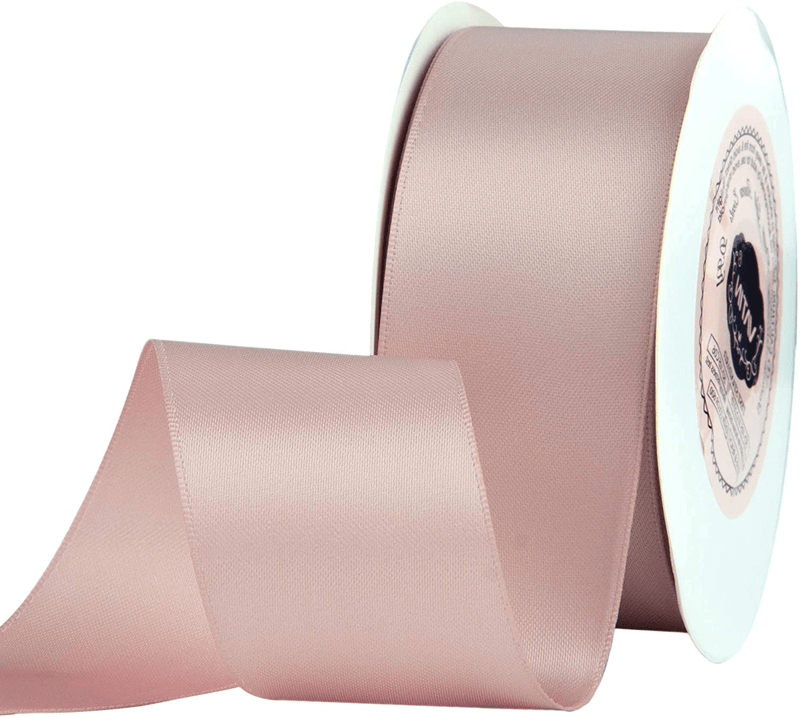 VATIN Solid Color Double Sided Polyester Satin Ribbon 10 Colors 3/8" X 5 Yard Each Total 50 Yds Per Package Ribbon Set, Perfect for Gift Wrapping, Hair Bow, Trimming, Sewing and Other Craft Projects Arts & Entertainment > Hobbies & Creative Arts > Arts & Crafts > Art & Crafting Materials > Embellishments & Trims > Ribbons & Trim VATIN Rose Gold 1-1/2" X 25 Yards 