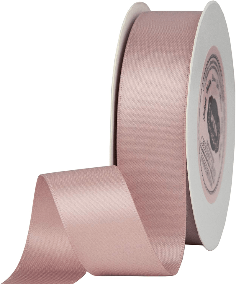 VATIN Solid Color Double Sided Polyester Satin Ribbon 10 Colors 3/8" X 5 Yard Each Total 50 Yds Per Package Ribbon Set, Perfect for Gift Wrapping, Hair Bow, Trimming, Sewing and Other Craft Projects Arts & Entertainment > Hobbies & Creative Arts > Arts & Crafts > Art & Crafting Materials > Embellishments & Trims > Ribbons & Trim VATIN Rose Gold 1" X 25 Yards 
