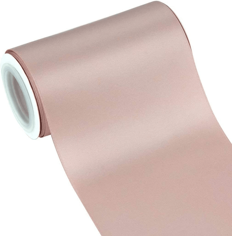 VATIN Solid Color Double Sided Polyester Satin Ribbon 10 Colors 3/8" X 5 Yard Each Total 50 Yds Per Package Ribbon Set, Perfect for Gift Wrapping, Hair Bow, Trimming, Sewing and Other Craft Projects Arts & Entertainment > Hobbies & Creative Arts > Arts & Crafts > Art & Crafting Materials > Embellishments & Trims > Ribbons & Trim VATIN Rose Gold 4" X 5 Yards 