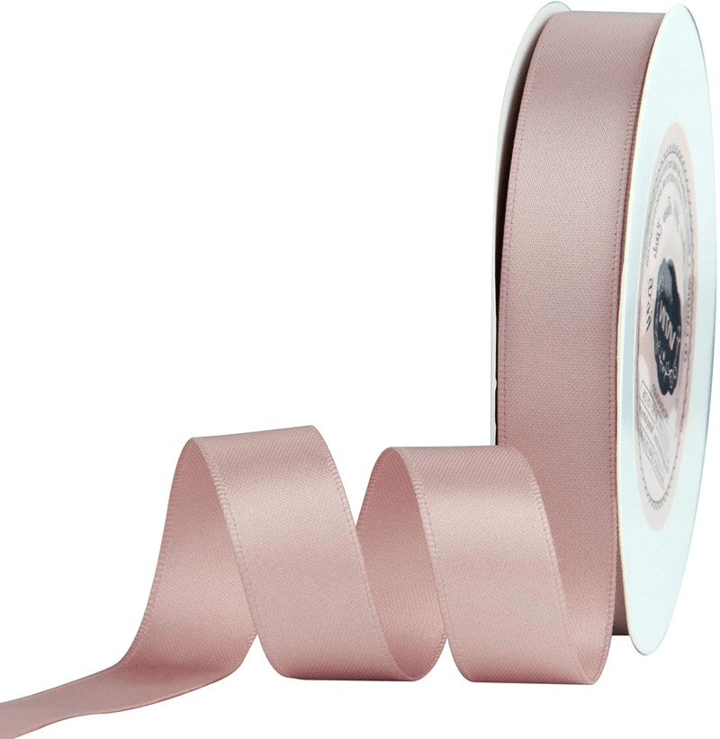 VATIN Solid Color Double Sided Polyester Satin Ribbon 10 Colors 3/8" X 5 Yard Each Total 50 Yds Per Package Ribbon Set, Perfect for Gift Wrapping, Hair Bow, Trimming, Sewing and Other Craft Projects Arts & Entertainment > Hobbies & Creative Arts > Arts & Crafts > Art & Crafting Materials > Embellishments & Trims > Ribbons & Trim VATIN Rose Gold 5/8" X 25 Yards 