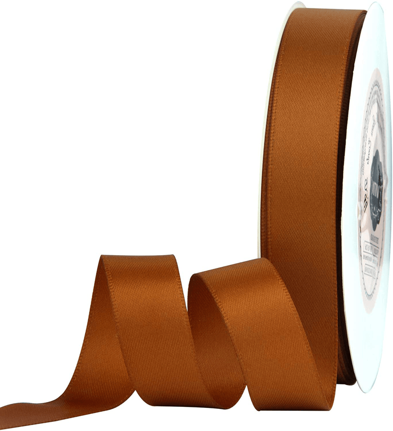 VATIN Solid Color Double Sided Polyester Satin Ribbon 10 Colors 3/8" X 5 Yard Each Total 50 Yds Per Package Ribbon Set, Perfect for Gift Wrapping, Hair Bow, Trimming, Sewing and Other Craft Projects Arts & Entertainment > Hobbies & Creative Arts > Arts & Crafts > Art & Crafting Materials > Embellishments & Trims > Ribbons & Trim VATIN Copper 5/8" X 25 Yards 