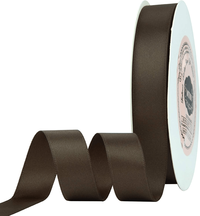 VATIN Solid Color Double Sided Polyester Satin Ribbon 10 Colors 3/8" X 5 Yard Each Total 50 Yds Per Package Ribbon Set, Perfect for Gift Wrapping, Hair Bow, Trimming, Sewing and Other Craft Projects Arts & Entertainment > Hobbies & Creative Arts > Arts & Crafts > Art & Crafting Materials > Embellishments & Trims > Ribbons & Trim VATIN Dark Olive 5/8" X 25 Yards 