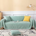 Vclife Solid Color Chenille Sofa Cover Modern Universal Sectional Furniture Couch Cover, Skin-Friendly Soft Sofa Slipcover for Kid Pet (71'X118'') Home & Garden > Decor > Chair & Sofa Cushions VClife 1# Sage Green XX-Large (71*150inch) 