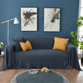 Vclife Solid Color Chenille Sofa Cover Modern Universal Sectional Furniture Couch Cover, Skin-Friendly Soft Sofa Slipcover for Kid Pet (71'X118'') Home & Garden > Decor > Chair & Sofa Cushions VClife Jersey Navy Blue X-Large (71*134inch) 