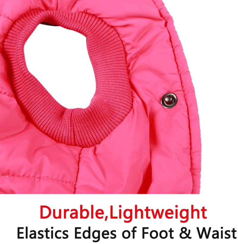 Vecomfy Fleece and Lining Extra Warm Dog Hoodie in Winter,Small Dog Jacket Puppy Coats with Hooded