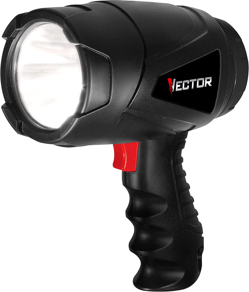 VECTOR LED Flashlight Spotlight, SL3WAKV, Indoor and Outdoor Use, 400 Lumens, Long Distance Light Beam, 4 AA Batteries Included Home & Garden > Lighting > Flood & Spot Lights Baccus Global   