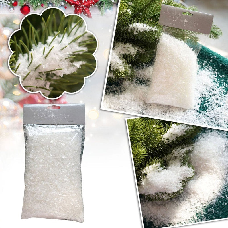 Veki Christmas Fake Snow Decoration Artificial Dry Plastic Snow Powder Christmas Tree Decorations Displays Party Supplies Event Tents 10X10 Home Home & Garden > Decor > Seasonal & Holiday Decorations& Garden > Decor > Seasonal & Holiday Decorations Veki   