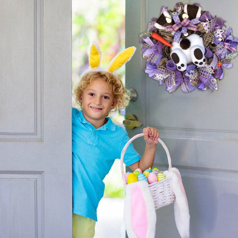 Veki Easter Bunny with Ears Cartoon Bunny Shape Cute Decoration Ornaments Small Ornament Set Home & Garden > Decor > Seasonal & Holiday Decorations Veki   