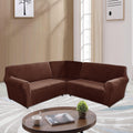 Velvet Armless Lounge Chaise Slipcover, Stretch Chaise Couch Cover Lounge Chair Sofa Slipcover Pet Furniture Cover Machine Washable Recliner Sofa Slipcover (White)(Ship from US) Home & Garden > Decor > Chair & Sofa Cushions ele ELEOPTION E Brown 7 Seat 