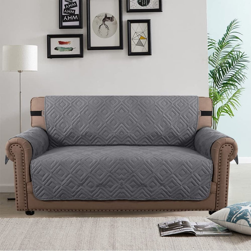 Velvet Loveseat Recliner Cover 2 Seat Reclining Loveseat Covers Chair Cover Sofa Slipcover 6 Pieces Cushion Couch Furniture Protector Coffee (Ship from US) Home & Garden > Decor > Chair & Sofa Cushions ele ELEOPTION Back Type Grey 3 Seat 