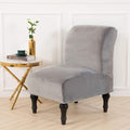 Velvet Loveseat Recliner Cover 2 Seat Reclining Loveseat Covers Chair Cover Sofa Slipcover 6 Pieces Cushion Couch Furniture Protector Coffee (Ship from US) Home & Garden > Decor > Chair & Sofa Cushions ele ELEOPTION Silver Grey 1 Seat 