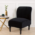 Velvet Loveseat Recliner Cover 2 Seat Reclining Loveseat Covers Chair Cover Sofa Slipcover 6 Pieces Cushion Couch Furniture Protector Coffee (Ship from US) Home & Garden > Decor > Chair & Sofa Cushions ele ELEOPTION Black 1 Seat 