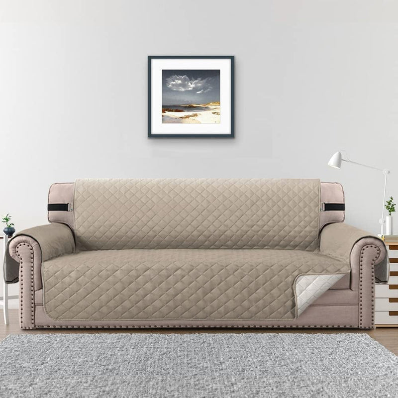 Velvet Loveseat Recliner Cover 2 Seat Reclining Loveseat Covers Chair Cover Sofa Slipcover 6 Pieces Cushion Couch Furniture Protector Coffee (Ship from US) Home & Garden > Decor > Chair & Sofa Cushions ele ELEOPTION Rhombus Khaki 3 Seat 