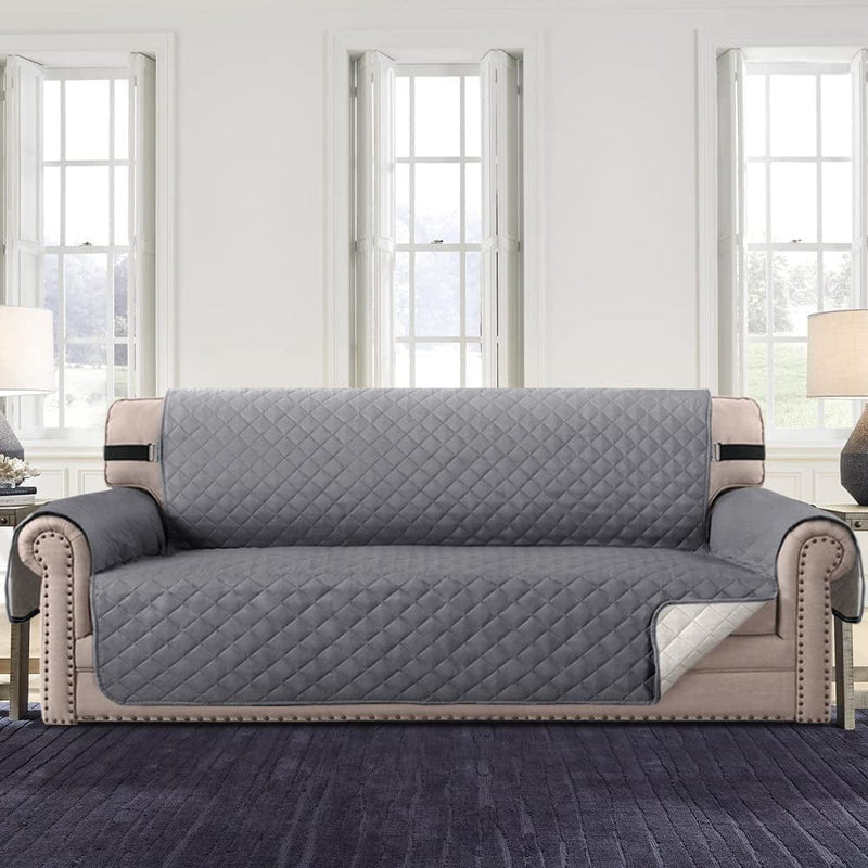 Velvet Loveseat Recliner Cover 2 Seat Reclining Loveseat Covers Chair Cover Sofa Slipcover 6 Pieces Cushion Couch Furniture Protector Coffee (Ship from US) Home & Garden > Decor > Chair & Sofa Cushions ele ELEOPTION Rhombus Grey 3 Seat 