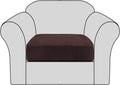 Velvet Stretch Couch Cushion Cover Plush Cushion Slipcover for Chair Cushion Furniture Protector Seat Cushion Sofa Cover with Elastic Bottom Washable (1 Pack, Camel) Home & Garden > Decor > Chair & Sofa Cushions H.VERSAILTEX Brown 1 