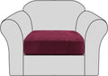 Velvet Stretch Couch Cushion Cover Plush Cushion Slipcover for Chair Cushion Furniture Protector Seat Cushion Sofa Cover with Elastic Bottom Washable (1 Pack, Camel) Home & Garden > Decor > Chair & Sofa Cushions H.VERSAILTEX Wine/Burgundy 1 