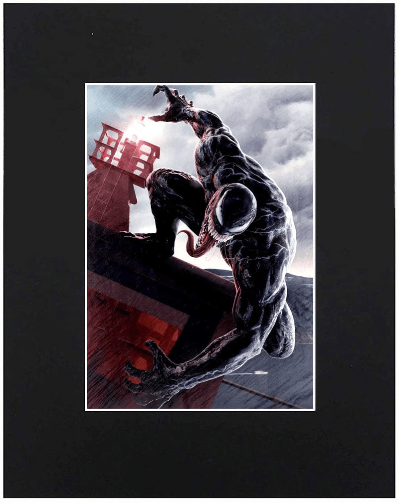 Venom Marvel Comics character Superhero Art Artworks Print Paintings Printed Picture Photograph Poster Gift Wall Decor Display Size with Matted 8x10 Home & Garden > Decor > Artwork > Posters, Prints, & Visual Artwork XQArtStudio Default Title  