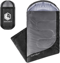 VENTURE 4TH Backpacking Sleeping Bag – Lightweight Warm & Cold Weather Sleeping Bags for Adults, Kids & Couples – Ideal for Hiking, Camping & Outdoor Adventures – Single, XXL and Double Sizes Sporting Goods > Outdoor Recreation > Camping & Hiking > Sleeping Bags VENTURE 4TH 3.0lbs | Black/Silver Single 