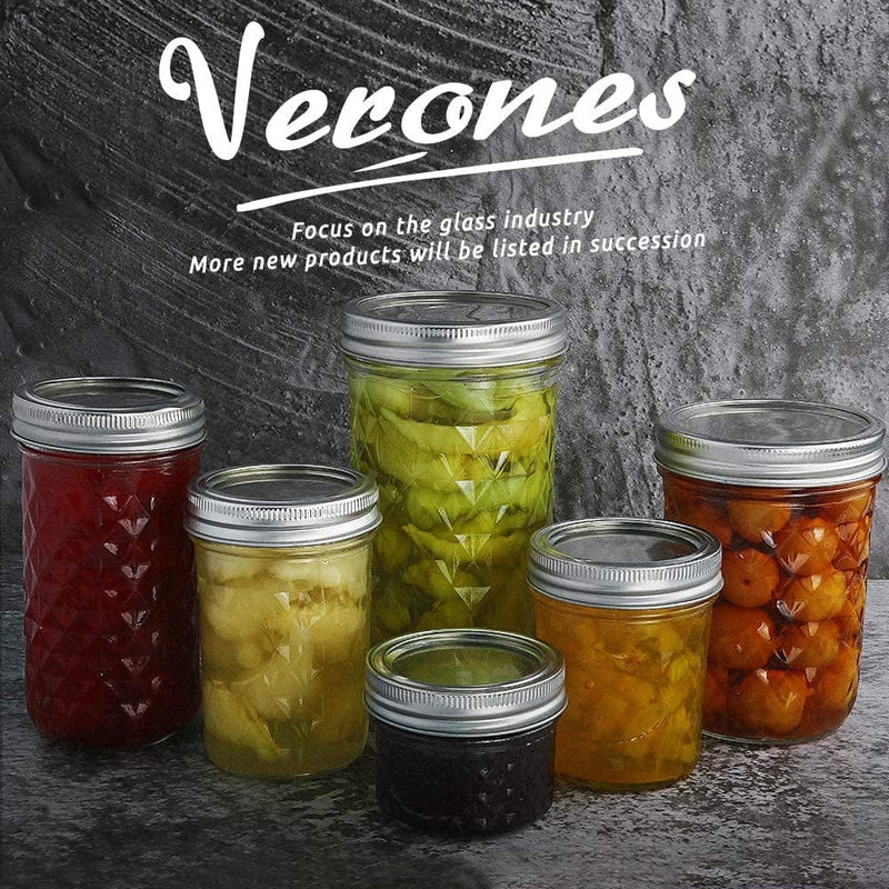 VERONES 54 Glass Spice Jars with 662 Spice Labels, Chalk Marker and Funnel Complete Set. 54 Square Glass Jars 4 OZ, Airtight Cap, Pour/Sift Shaker Lid Home & Garden > Decor > Decorative Jars VERONES   