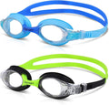 VETOKY Kids Swim Goggles, Pack of 2 anti Fog Swimming Goggles UV Protection Clear No Leaking for Child and Youth Ages 3-12 Sporting Goods > Outdoor Recreation > Boating & Water Sports > Swimming > Swim Goggles & Masks huituo Blue+blue/Blak+green  