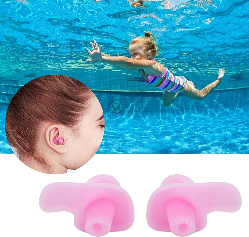 VGEBY Swimming Ear Plugs, Silica Gel Swim Earplugs 1 Pair Swimming Ear Plugs Soft Silica Gel Waterproof Dust‑Proof Water Sports Swim Earplugs Sporting Goods > Outdoor Recreation > Boating & Water Sports > Swimming VGEBY   
