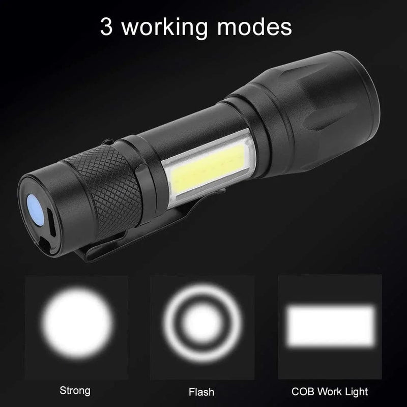 VGEBY Tactical Flashlight, High Lumen Zoomable Adjustable Flash Light Torches with Case for Camping, Hiking, Emergency Special Lighting Supplies Hardware > Tools > Flashlights & Headlamps > Flashlights VGEBY   