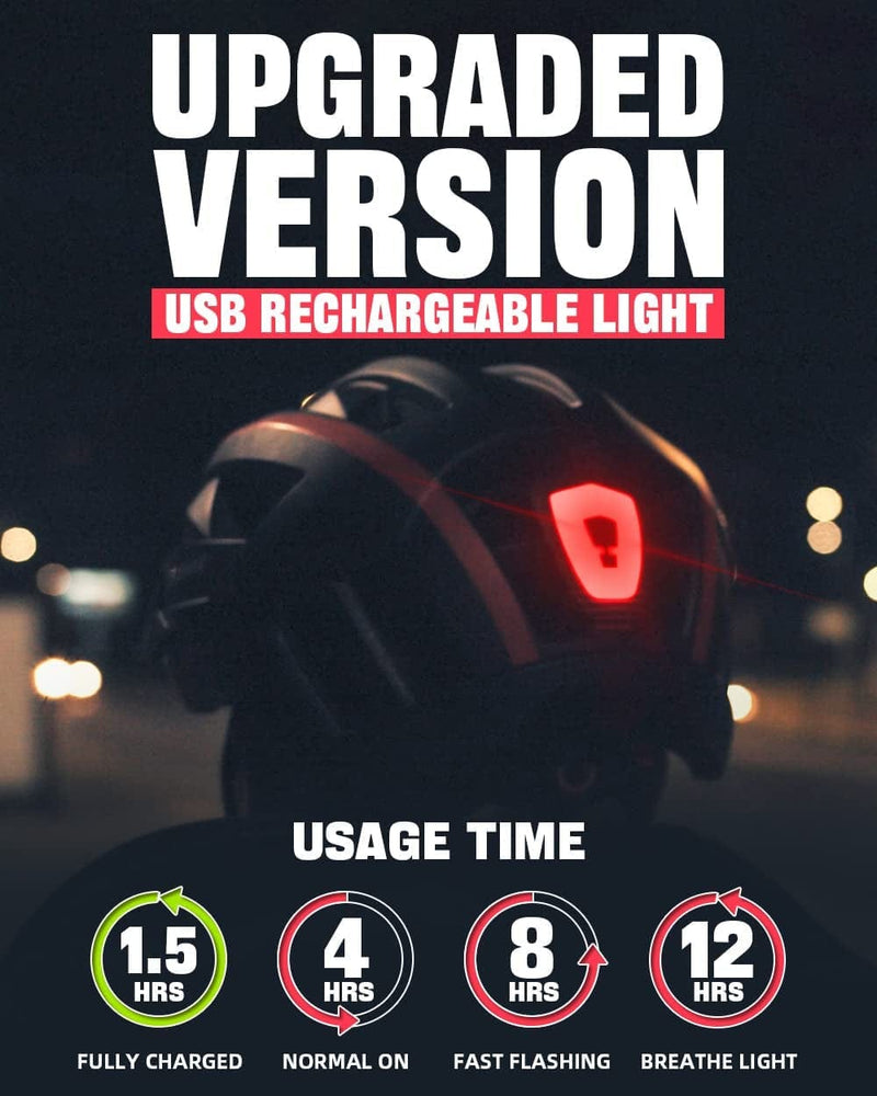VICTGOAL Bike Helmet with USB Rechargeable Rear Light Detachable Magnetic Goggles Removable Sun Visor Mountain & Road Bicycle Helmets for Men Women Adult Cycling Helmets Sporting Goods > Outdoor Recreation > Cycling > Cycling Apparel & Accessories > Bicycle Helmets VICTGOAL   
