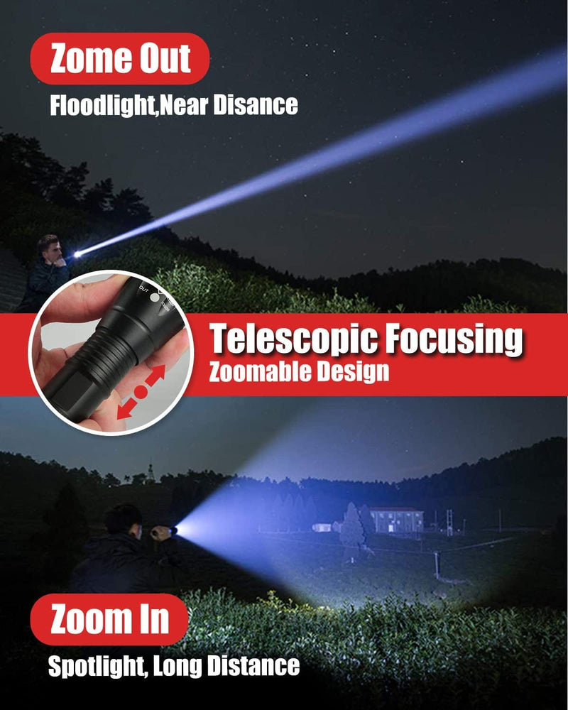 Victoper LED Flashlight 2 Pack, Bright 2000 Lumens Tactical Flashlights High Lumens with 5 Modes, Waterproof Focus Zoomable Flash Light, Portable Flashlight for Camping Hiking Outdoor Home Emergency Hardware > Tools > Flashlights & Headlamps > Flashlights Victoper   