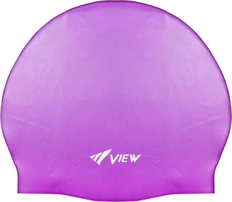 VIEW Swimming Gear Silicone Swim Cap Sporting Goods > Outdoor Recreation > Boating & Water Sports > Swimming > Swim Caps Tusa Lavender  