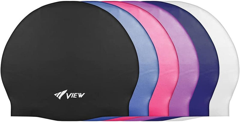 VIEW Swimming Gear Silicone Swim Cap Sporting Goods > Outdoor Recreation > Boating & Water Sports > Swimming > Swim Caps Tusa   