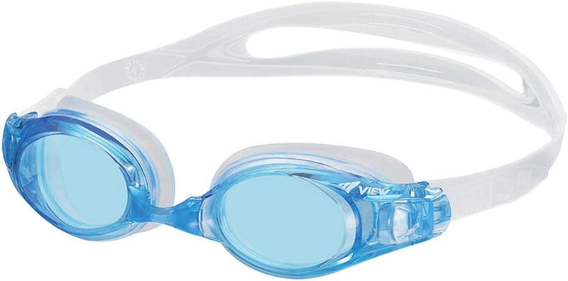 VIEW Swimming Gear V-550 Aquario Fitness Swim Goggles Sporting Goods > Outdoor Recreation > Boating & Water Sports > Swimming > Swim Goggles & Masks Tabata USA, Inc. Clear Light Blue  