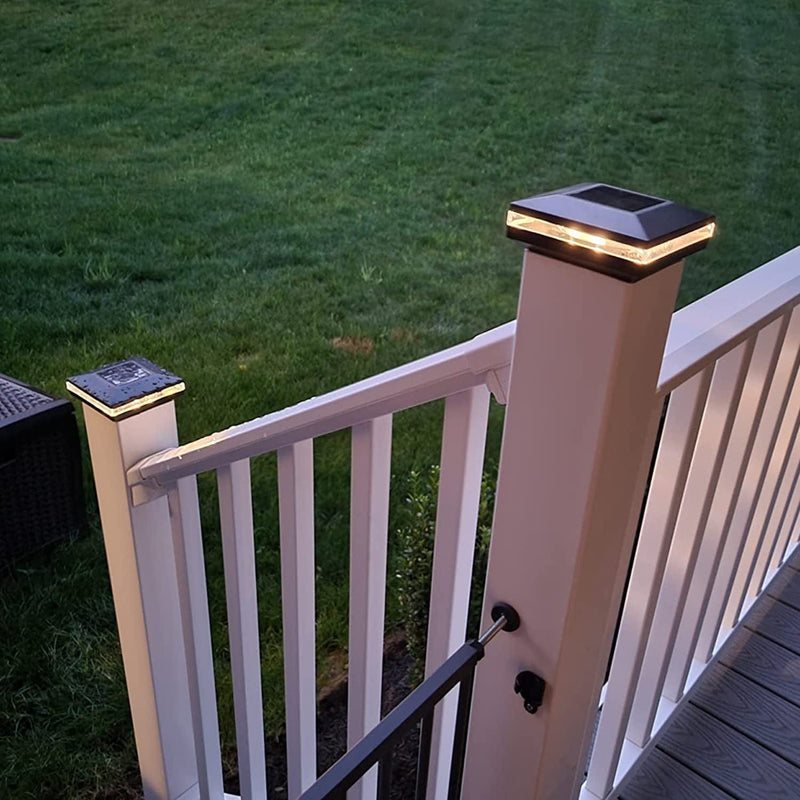 Viewsun 8 Pack Solar Post Lights, Outdoor Fence Post Cap Light Solar Powered Caps for Deck, Patio, Garden Decor, Warm White High Brightness SMD LED Lighting, Lamp Fits for 4X4 or 6X6 Wooden Posts Home & Garden > Lighting > Lamps Viewsun   