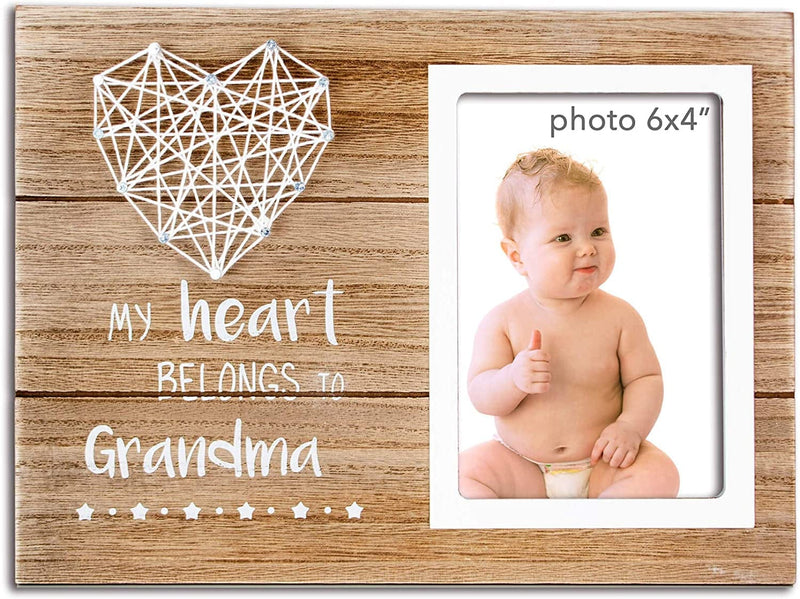 VILIGHT Grandma'S Picture Frame - First Time Granny Gifts for Nana - Pregnancy Announcement Gift for New Grandmother - 4X6 Inches Photo Home & Garden > Decor > Picture Frames VILIGHT   
