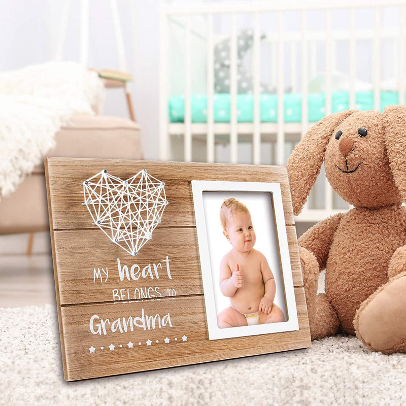 VILIGHT Grandma'S Picture Frame - First Time Granny Gifts for Nana - Pregnancy Announcement Gift for New Grandmother - 4X6 Inches Photo